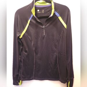 Xersion Quarter Zip Long Sleeve Top Size M